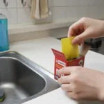 다이소 초파리 트랩 설치 방법 유인제 꺼내는 모습