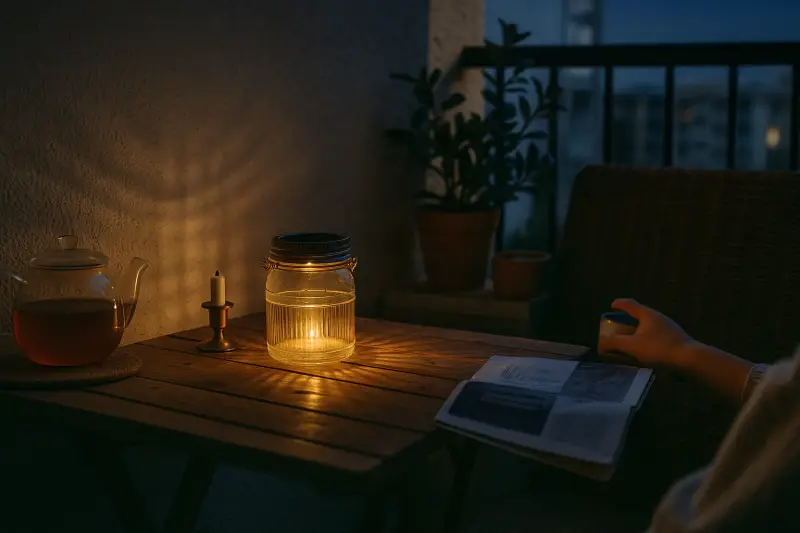 SOLVINDEN 태양광 조명으로 만든 저녁 분위기