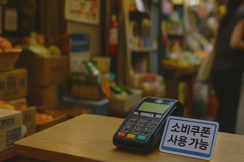 민생회복 소비쿠폰 사용처 전통시장, available stores livelihood coupon