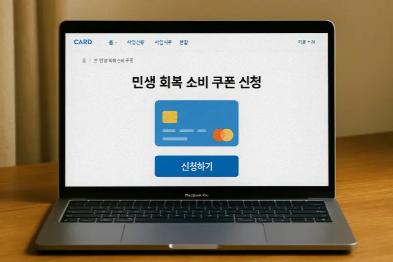 민생회복 소비쿠폰 신청 방법, how to apply livelihood coupon