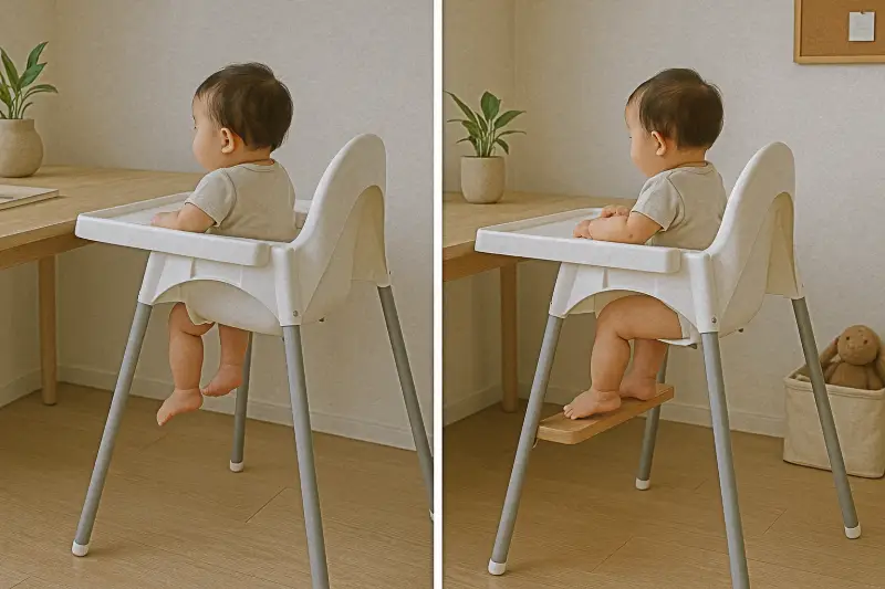 이케아 안틸로프 발받침 DIY 전후 비교 이미지