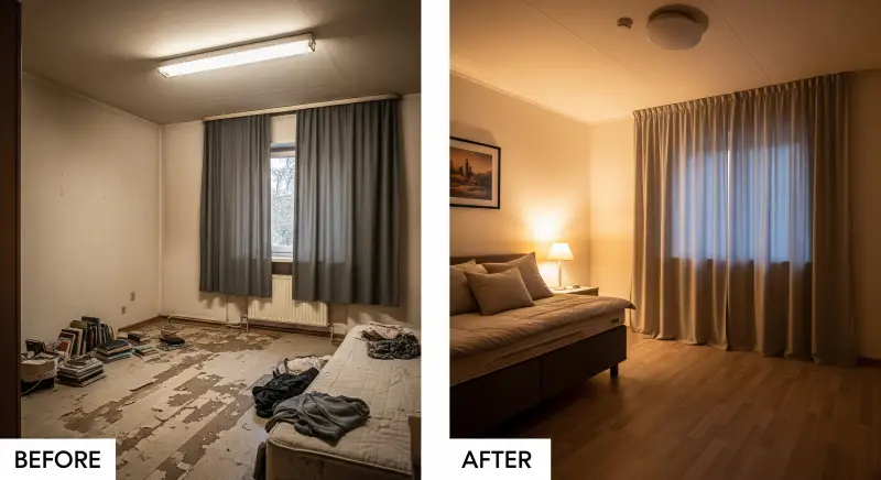7평 인테리어 Before After 비교