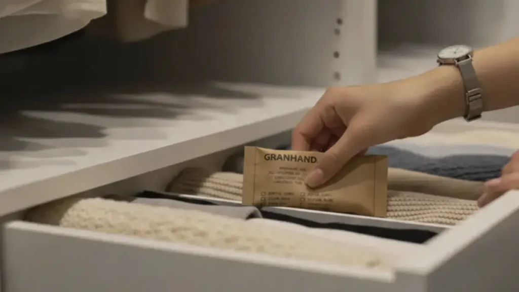 그랑핸드 사쉐 사용법, grandhand sachet in closet