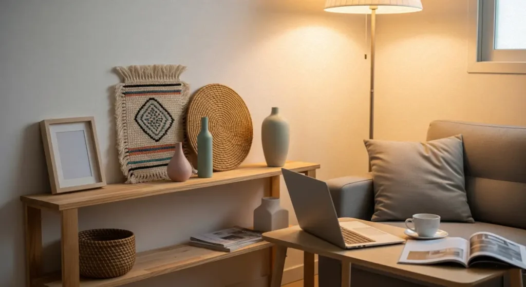 북유럽 소품 인테리어 거실, nordic pastel accessories living room