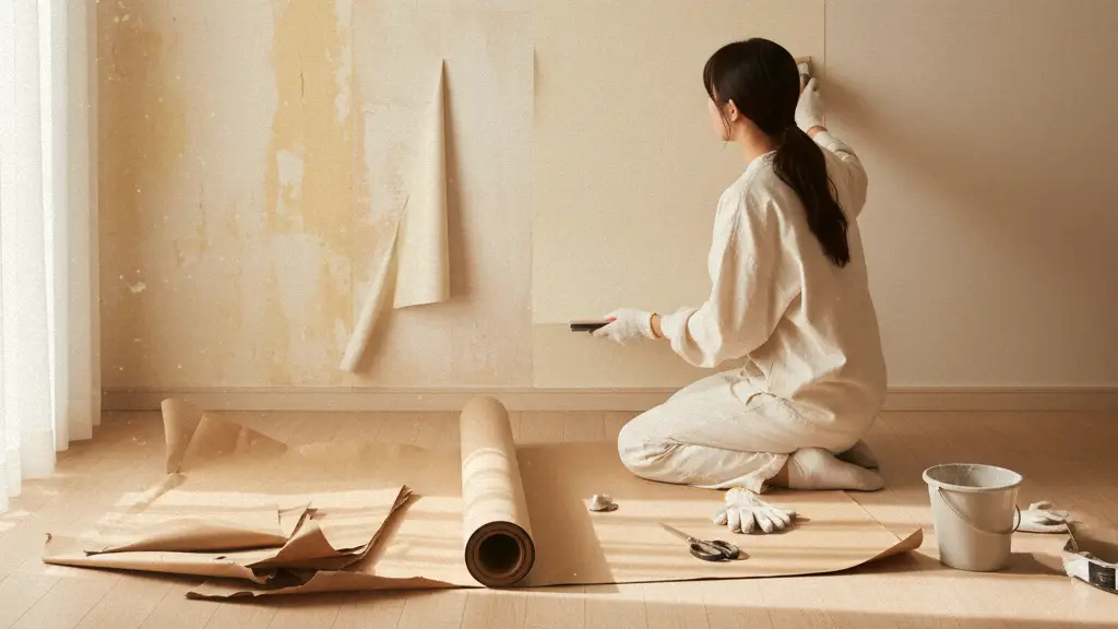 셀프 벽지 인테리어, Self wallpaper DIY
