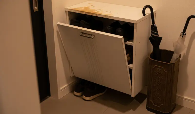 슬림 신발장 실패 사례, slim shoe cabinet failure, entryway storage mistake
