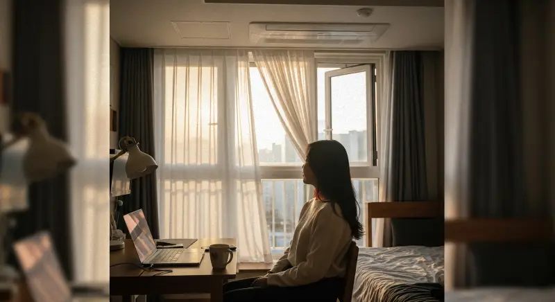 원룸 환기 방법, studio ventilation airflow