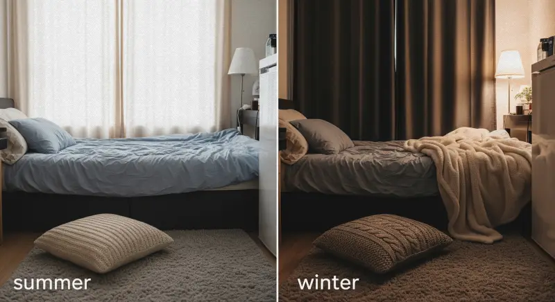 자취방 계절별 인테리어, seasonal small apartment decor