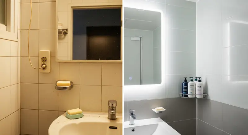 전세집 화장실 Before After, rental bathroom remodeling before after