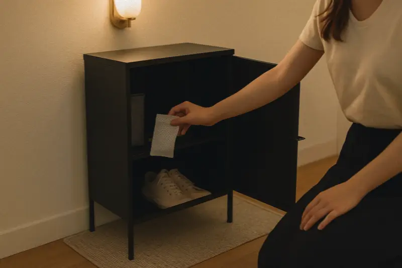 현관 냄새 제거 루틴, entryway odor control, shoe cabinet dehumidifier