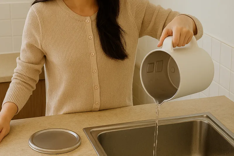 가습기 세척 루틴 장면