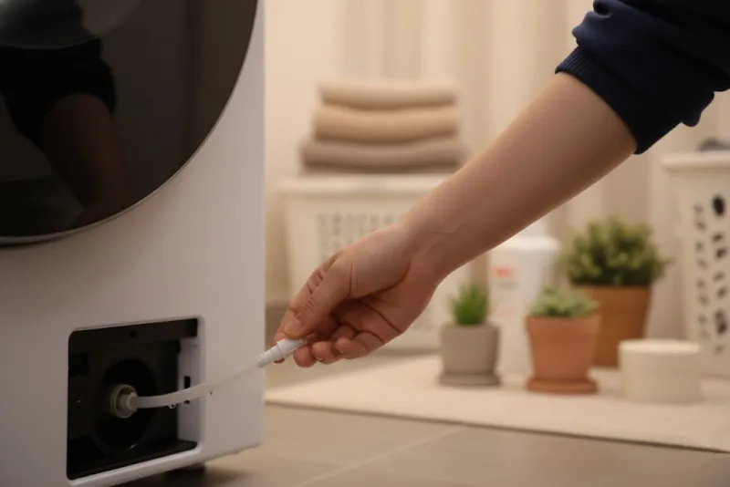 건조기 잔수 제거 방법 이미지