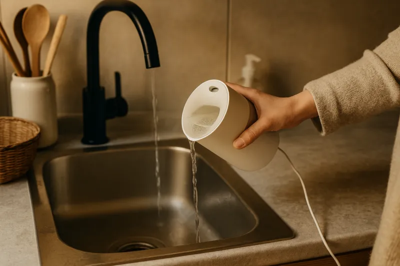 미니 가습기 물때 설명 이미지