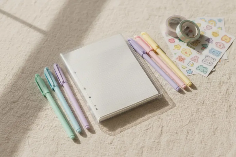 다이어리 꾸미기 입문 준비물 젤펜 마스킹테이프 세트