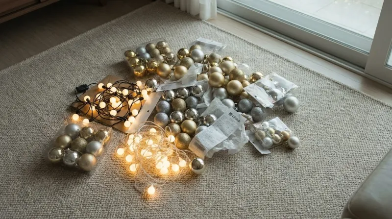 다이소 크리스마스 오너먼트 전구 쇼핑 하울