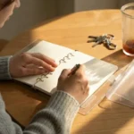 2025년 다이어리 꾸미기 책상 위 6공 다이어리와 펜