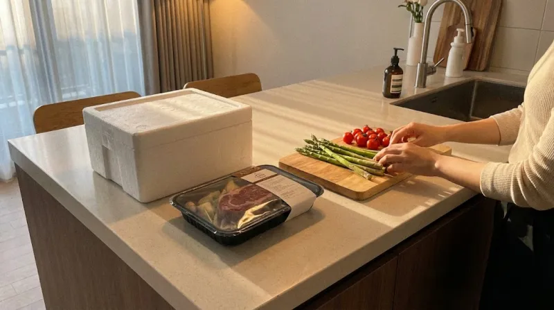 홈파티 밀키트 재료 준비 과정