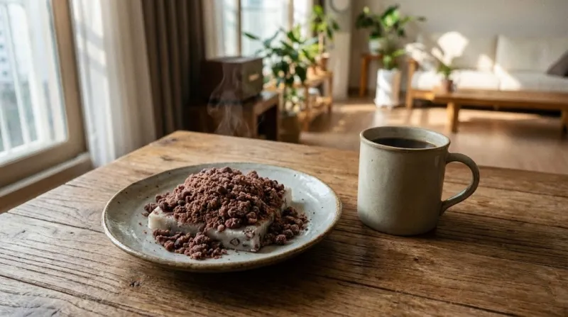 2025년 동지 - 애동지에 먹는 팥시루떡과 커피