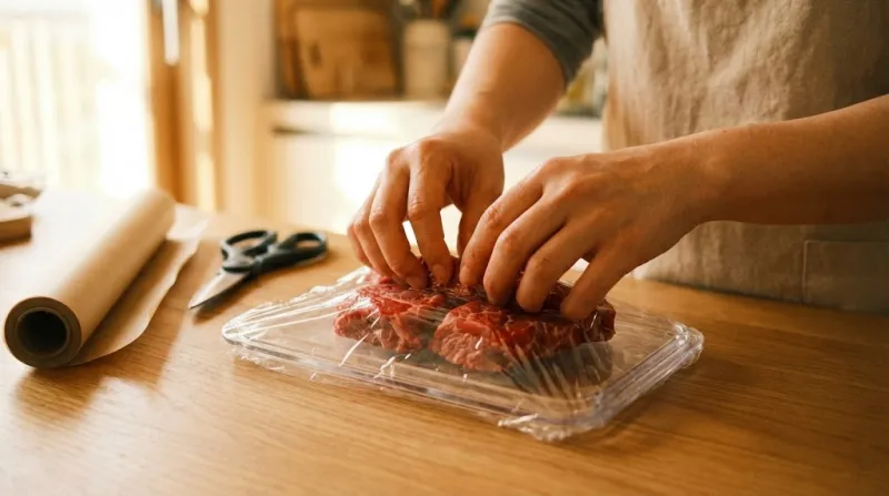 소고기 1인분 소분 납작하게 얼리기 방법