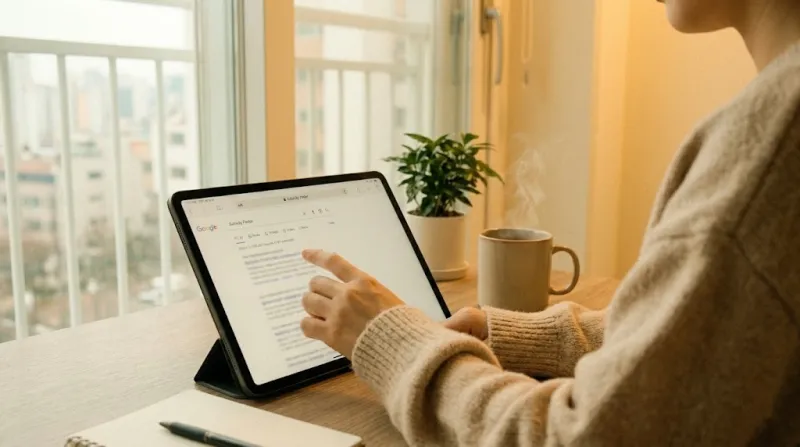 책상 위 태블릿 수리지원금 검색