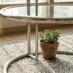 거실테이블 추천 - 미드센추리모던 거실 플랜테리어 식물 인테리어