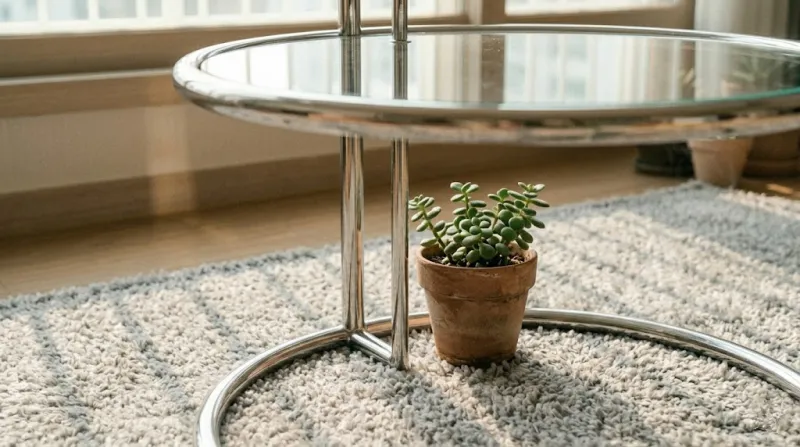 거실테이블 추천 - 미드센추리모던 거실 플랜테리어 식물 인테리어