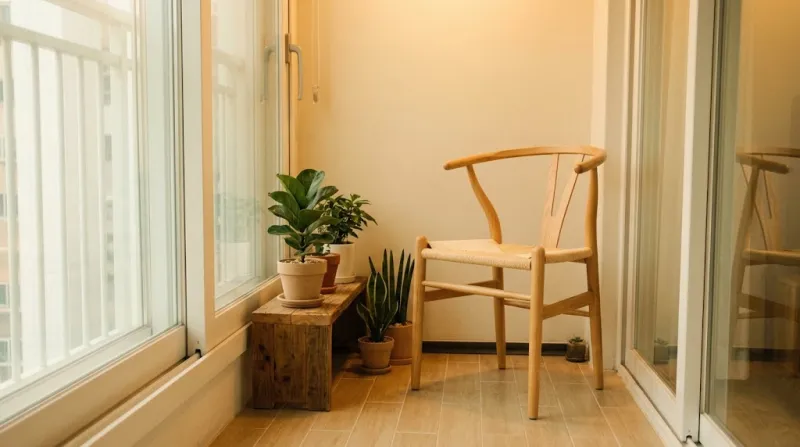 따뜻한 베란다 인테리어 식물 화분