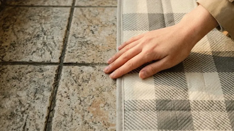 무시공 베란다 인테리어를 위한 방수 피크닉 매트 질감