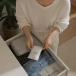 원룸 습기 관리-서랍장 틈새 실리카겔 제습제 현실 배치